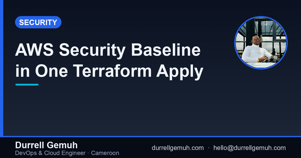 AWS Security Baseline in One Terraform Apply