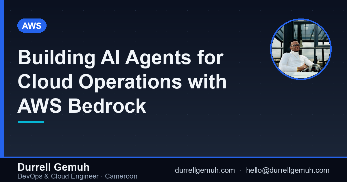 Building AI Agents for Cloud Operations with AWS Bedrock