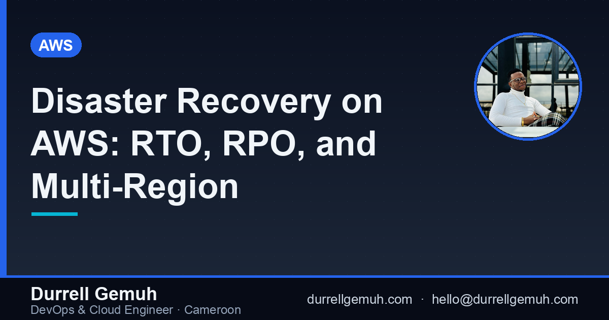 Disaster Recovery on AWS: RTO, RPO, and Multi-Region