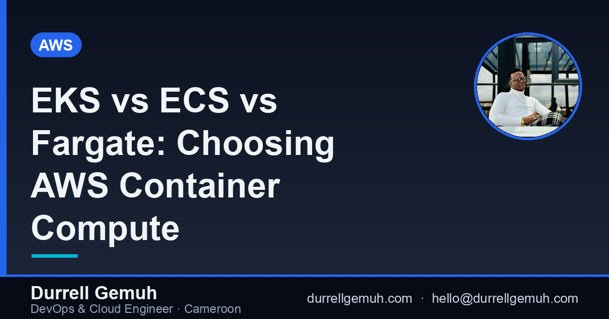 EKS vs ECS vs Fargate: Choosing AWS Container Compute
