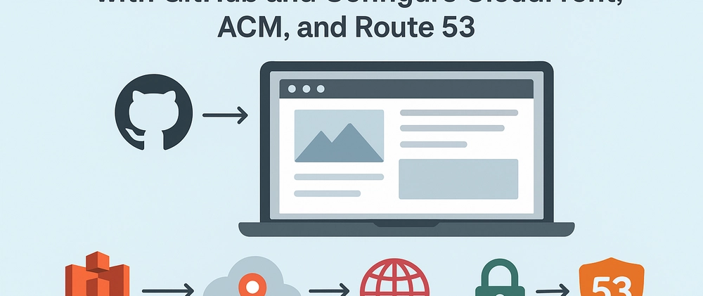 How to Host a Static Website on AWS S3 with GitHub and Configure CloudFront, ACM, and Route 53
