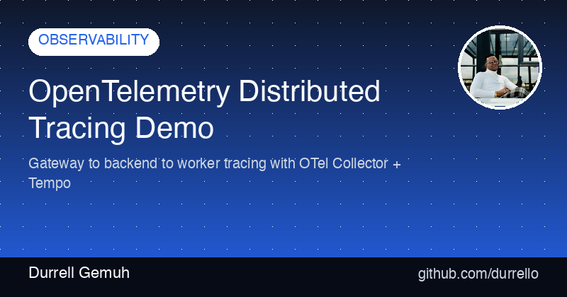 OpenTelemetry Distributed Tracing Demo